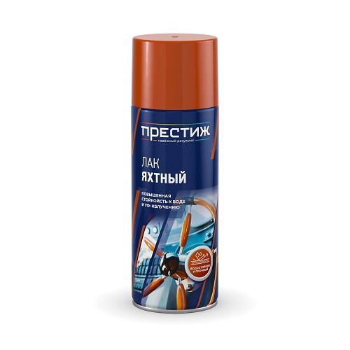 Лак-аэрозоль яхтный матовый ПРЕСТИЖ 425 мл бесцветный